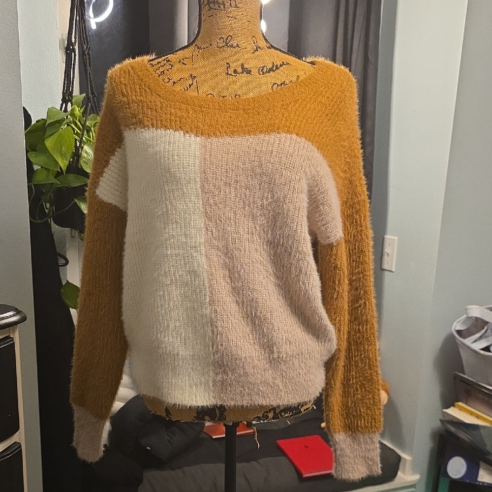 Lumiere Color Block Sweater Women's Medium